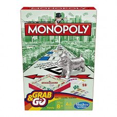 Deals, Discounts & Offers on Toys & Games - Monopoly Grab & Go Game, Multicolor