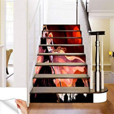 Deals, Discounts & Offers on Home Improvement - Gadgets wrap Printed jina Steps Sticker Removable Stair Sticker Floor Wall Decor Decals Sticker