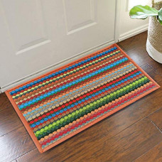 Deals, Discounts & Offers on  - Status Floor Door Mats in Home Decor Soft Kitchen Living Area Bathroom Office Entrance Non-Slip Washable Dirt Trapper (38x 58 cm) (Orange)