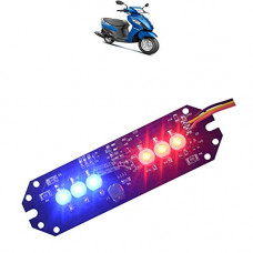 Deals, Discounts & Offers on  - AdroitZ Led Red Blue Flasher Light/Police Light/Warning Light Suzuki Lets