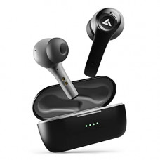 Deals, Discounts & Offers on Headphones - Newly Launched Boult Audio AirBass Omega TWS with Active Noise Cancellation (ANC), 32H Playtime with Gaming Mode, Fast Charging Type-C, IPX5 Water Resistant with ZenTM ENC Mic (Black)