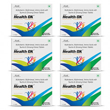 Deals, Discounts & Offers on  - Health Ok Multi-Vitamin and Mineral Health Supplement Tablets (Pack of 6)