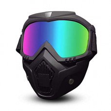 Deals, Discounts & Offers on  - BOROLA Tactical Mask, Retro Motorcycle Goggles with Removable Face Mask, Safety Goggles Mask UV400 Protection Compatible For Nerf Elite Toy Gun Game Rival