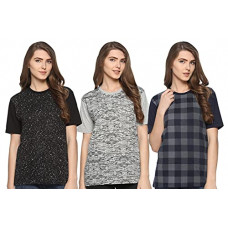 Deals, Discounts & Offers on Women - SHAUN Women's T-Shirt (Pack of 3)