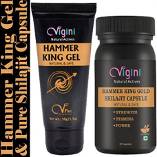 Deals, Discounts & Offers on  - Natural Shilajit Gold Ayurvedic Capsule Strength Stamina Power Performance Energy Booster Shudh Shilajeet, Ashwagandha,Safed Musli & Hammer King Massage Cream Gel