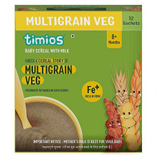 Deals, Discounts & Offers on  - Timios Baby Cereal with Milk|Rich In Iron|Multigrain Veg|6+Months|Insant and Healthy Food For Babies|300gm