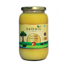 Deals, Discounts & Offers on  - Hathmic Curd Churned Vedic Bilona 100% Pure Grass Fed A2 Desi Cow Ghee 1000 ML