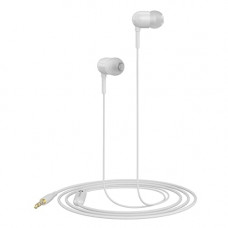 Deals, Discounts & Offers on Headphones - Portronics Conch 50 in-Ear Wired Earphone with Mic, 3.5mm Audio Jack(White)
