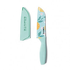 Deals, Discounts & Offers on  - Carote Stainless Steel Chef's Knife Kitchen Knife Color Printing Santoku Knife & Non-Slip Handle with Blade Cover
