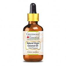 Deals, Discounts & Offers on Beauty Care - Greenwood Essential Pure Natural Virgin Coconut Oil (Cocos nucifera) with Glass Dropper 100% Natural Therapeutic Grade
