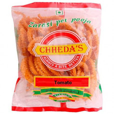 Deals, Discounts & Offers on  - Chheda's - Tomato Chakli - Crunchy Snacks - Tea Time Snacks - Ready to Eat - 100Gm Pack of 4