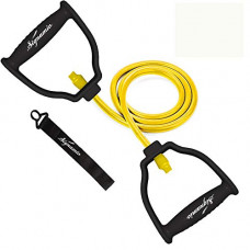 Deals, Discounts & Offers on  - Signamio Resistance Band Stretch Latex Band Set Toning Tube - Yellow - 20 LBS