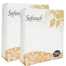 Deals, Discounts & Offers on  - SofTouch 2 Ply Tissue paper Napkin 40x40 cm 50 Pcs each-Set of 2 (Multicolor)