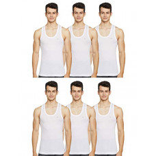 Deals, Discounts & Offers on Men - [Size 100 Cms] Lux Cozi Men's Cotton Vest (Pack of 6)