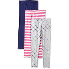Deals, Discounts & Offers on Baby Care - [Size 3- 6M] Mothercare Girls Printed Solid and Stripe Leggings Pack of 3