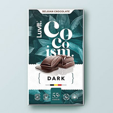 Deals, Discounts & Offers on  - LuvIt Cocoism Belgian Dark Chocolates | 55% Dark Cocoa | Decadent, Intense, Rich | Vegan | Gluten Free | Pack of 1 - 90 gm