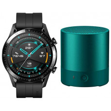 Deals, Discounts & Offers on Electronics - Huawei Watch GT 2 Sport Matte Black (Latona-B19S) + Bluetooth Speakers