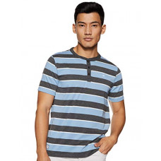 Deals, Discounts & Offers on Men - [Size S] Deniklo Men's Striped Regular Fit T-Shirt