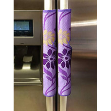 Deals, Discounts & Offers on  - Kuber Industries Cotton 2 Pieces Fridge Handle Cover (Purple) -CTKTC5796