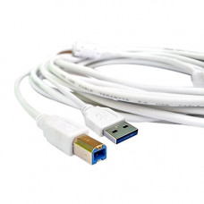 Deals, Discounts & Offers on  - PremiumAV USB 3.0 Type A Male to Type B Male 10-Meter Printer Scanner Cable (White)