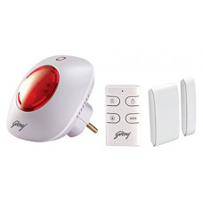 Deals, Discounts & Offers on Home Improvement - Godrej Security Solutions Eagle-I Smart Plug and Play Alarm System (White and Red) (Free Installation)