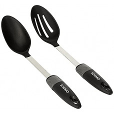 Deals, Discounts & Offers on  - Amazon Brand - Solimo Nylon Serving Spoon & Slotted Spoon, Set of 2, Black