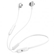 Deals, Discounts & Offers on Headphones - IN ONE in-Ear Bluetooth High Bass Earphone 15h Play Time Four Dynamic Drivers Headset with Neck Bank and Microphone (White)