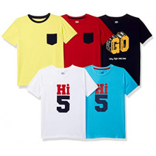 Deals, Discounts & Offers on  - [Size 6Y] Amazon Brand - Jam & Honey Boy's Regular T-Shirt