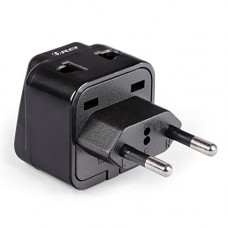 Deals, Discounts & Offers on Home Improvement - OREI India to Europe, Turkey, Spain & More (Type C) Travel Adapter Plug - 2 in 1 - CE Certified - RoHS Compliant