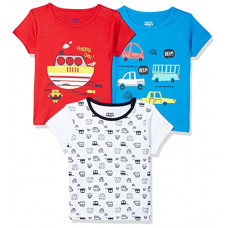 Deals, Discounts & Offers on Baby Care - [Size 3- 6M] Amazon Brand - Jam & Honey Baby-Boy's Regular T-Shirt