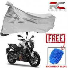Deals, Discounts & Offers on Accessories - Riderscart All Season (Weather) Waterproof Bike Cover For Bajaj Dominar 400 Indoor Outdoor Protection Combo with Storage Bag and Microfiber Glove