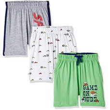 Deals, Discounts & Offers on  - [Size 5- 6Y] Cloth Theory Boys' Regular Fit Cotton Shorts (Pack of 3)