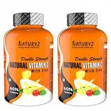 Deals, Discounts & Offers on  - Naturyz Double Strength Natural Vitamin C & Zinc Supplement with Amla pack of 2 (120 Vegetarian tablets)