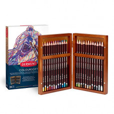 Deals, Discounts & Offers on  - Derwent Coloursoft Colouring Pencils Wooden Gift Box (Set of 24)