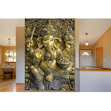Deals, Discounts & Offers on Home Improvement - 999Store 3D Print Latest Door Living room Bed Room Home Hall wall stickers Sheet roll 3d ganesha wallpapers