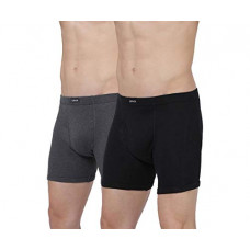 Deals, Discounts & Offers on Men - [Size M] Levis Mens 100% Cotton 100 CA Solid Long Comfort Boxer Brief with Inner Elastic & Fly Open (Pack of 2)