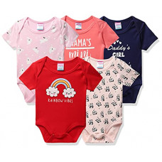 Deals, Discounts & Offers on Baby Care - [Size 3-12M] Mom's Love HF HS Bunny AOP P05 Girls INF Bodysuit Regular Baby and Toddler Sleepers