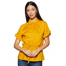 Deals, Discounts & Offers on Women - [Size S] Life by Shoppers Stop Womens Solid Casual Shirt