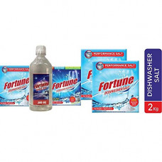 Deals, Discounts & Offers on  - Fortune Combo Pack Dishwasher Starter Kit - 2.5 kg & Fortune Dishwasher Active Salt - 1 kg (Pack of 2)