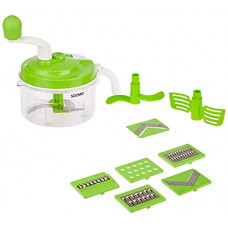Deals, Discounts & Offers on  - Amazon Brand - Solimo 10-in-1 Manual Food Processor Atta Maker, Vegetable Chopper, Slicer and Grater (Silver)