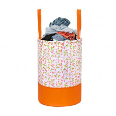 Deals, Discounts & Offers on  - PrettyKrafts Canvas Laundry Bag, Toy Storage, Laundry Storage (45 L) - Orange Printed