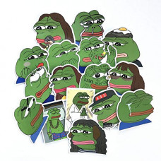Deals, Discounts & Offers on Laptop Accessories - Gadgets Wrap Td Zw Sad Frog Pepe Funny Sticker For Car Laptop Luggage Skateboard (60 cm X 5 cm, Multicolor, 34 Piece)