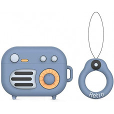Deals, Discounts & Offers on Accessories - Rapidotzz Shockproof Silicone Case Cover For AirPods Pro Retro Radio Shaped Pattern Style Easy Carrying Skin Full Protective Case