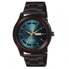 Deals, Discounts & Offers on Men - PIRASO Stunning Look Crystals Studded in Dial with Day and Date Display Chain Watch