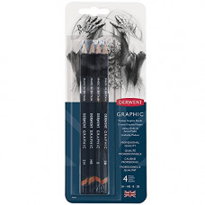 Deals, Discounts & Offers on  - Derwent Graphic Medium Graphite Pencils, 2H-2B (Set of 4)