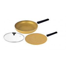 Deals, Discounts & Offers on  - Jaipan Non Stick 2pcs Gift Set - Golden, Small (JPNS0042)
