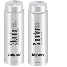 Deals, Discounts & Offers on  - Jaipan Slender Stainless Steel Water Bottles, 400 ml Combo (2 Bottles)
