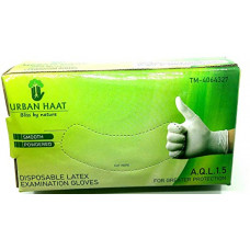 Deals, Discounts & Offers on  - URBAN HAAT Premium Disposable Latex, Rubber Medical Examination Gloves Pack of 50 Pcs Medium Size