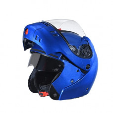 Deals, Discounts & Offers on  - Studds Ninja 3G ECO Flip Up Full Face Helmet (Flame Blue, L)