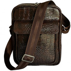 Deals, Discounts & Offers on  - SNDIA Unisex Travel Office Side Sling Bag Cross-Body Messenger Bag Shoulder Bag - 27 x 22 x 8 Cm (Dark Brown)